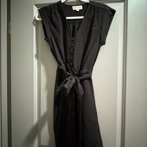 Cloth & Stone Charcoal Midi Dress